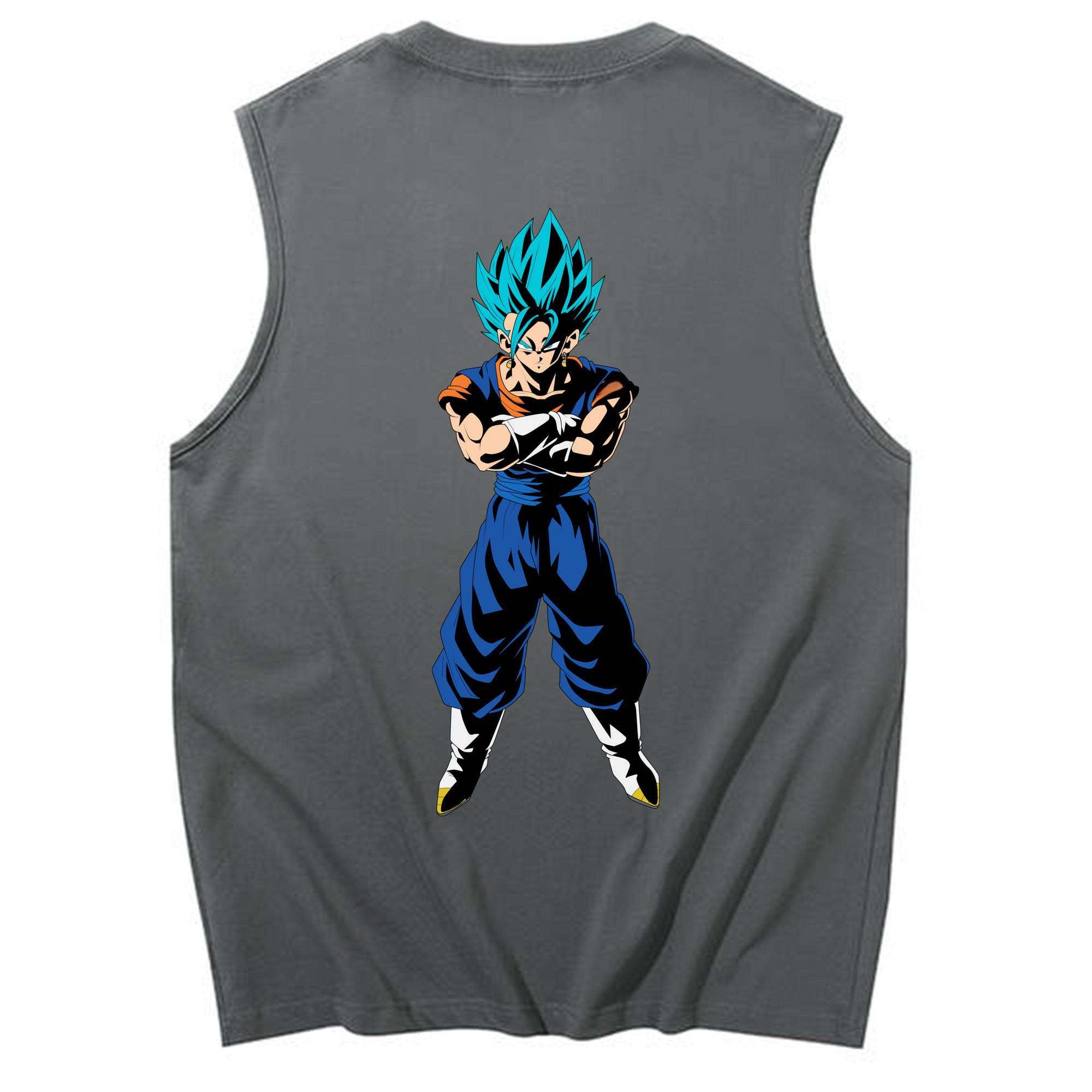 （画像用） ドラゴンボール ベジット DRAGON BALL Vegetto コットン100％タンクトップ（背面プリント）